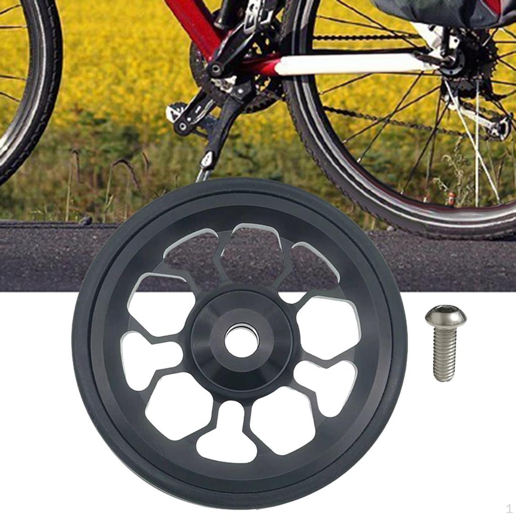Easy Wheel for Folding Bike Aluminum Alloy Easywheel Replacement Part Ultralight Durable Stable 61mm