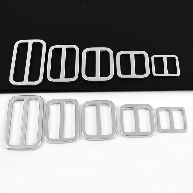 Meetee 10-30Pcs 15-38mm Metal Ring Buckle Backpack Straps Slider Clasp Webbing Adjuster Aluminum Alloy Loop Hooks Accessories
