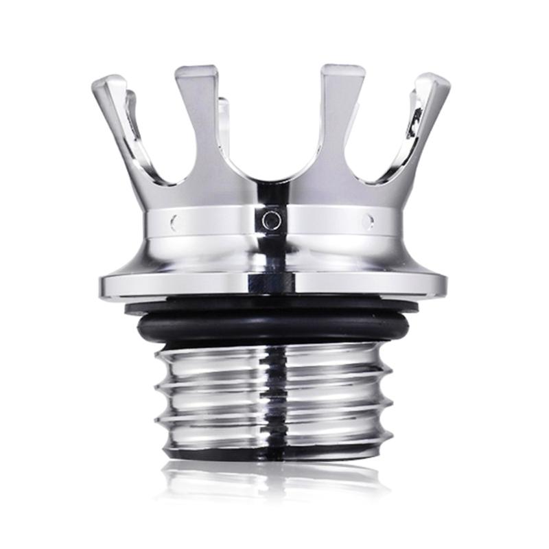 Aluminium Motorrad Öl Kraftstofftank Tankdeckel Abdeckung Schlüssellose Abdeckung für 883 XL1200 48 72 Kronenförmige Kraftstofftankabdeckung