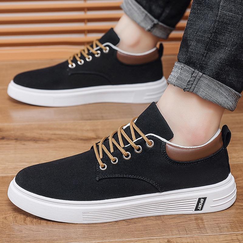 Men's Casual Shoes Classic Breathable Canvas Shoes Fashion Outdoor Sneakers for Men Vulcanized Shoes Lace Up Flats Tenis Hombre