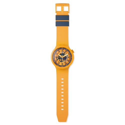 Swatch FRESH ORANGE BIG BOLD SB01O101 watch, orange