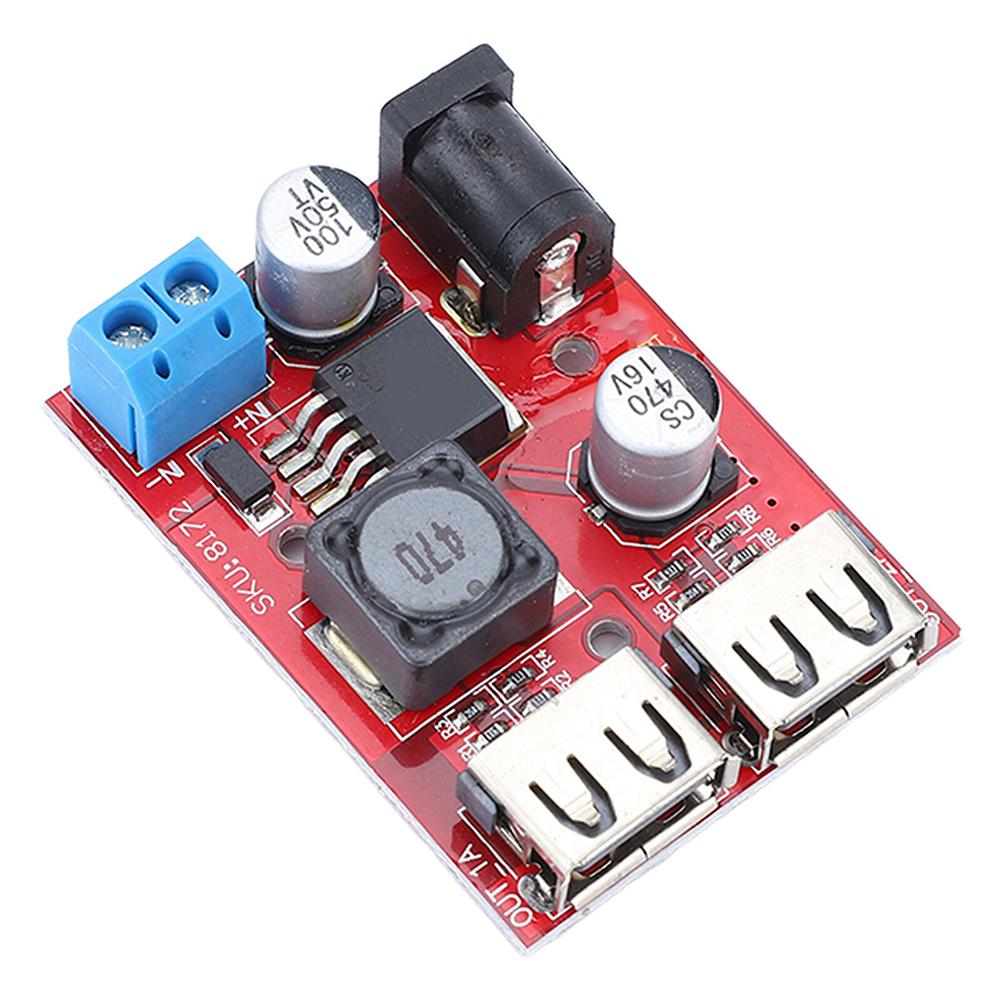 1pc Dual USB Output 3A 9V / 12V / 24V / 36V Car Charging Module Step-down Converter For Electrical Equipment Accessories
