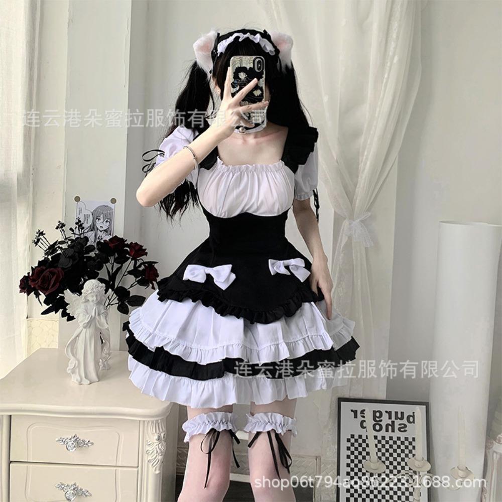 Domila's New Two-dimensional Maid Maid Costume Cosplay Costume Cute Japanese Animation Stage Performance Uniform