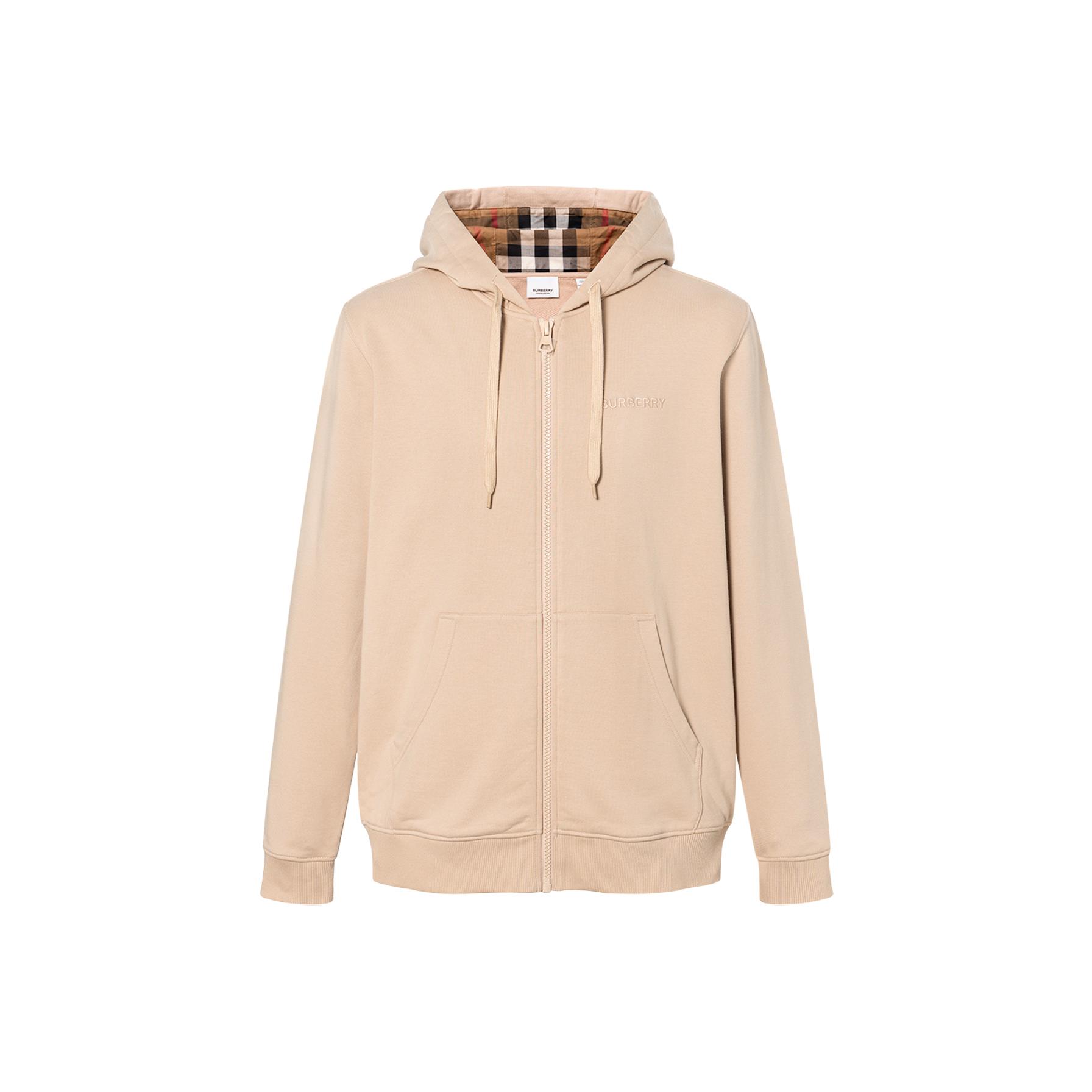 Burberry Hove Check Embroidery Logo Zip