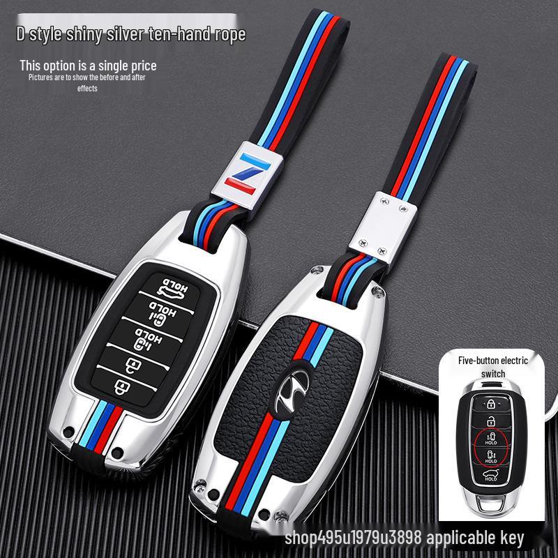 Elantra Key Case for Hyundai: Metal Shell for Mistra/Festa/ix35 Models 2022