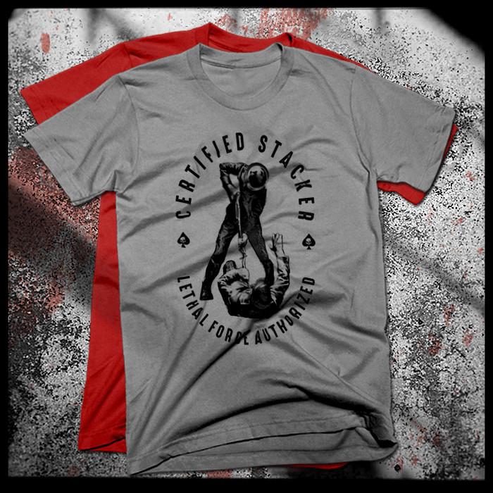 

Infantry T-Shirt 03 Infantryman Stacker Military Combat Veteran Lethal Force tee 4XL