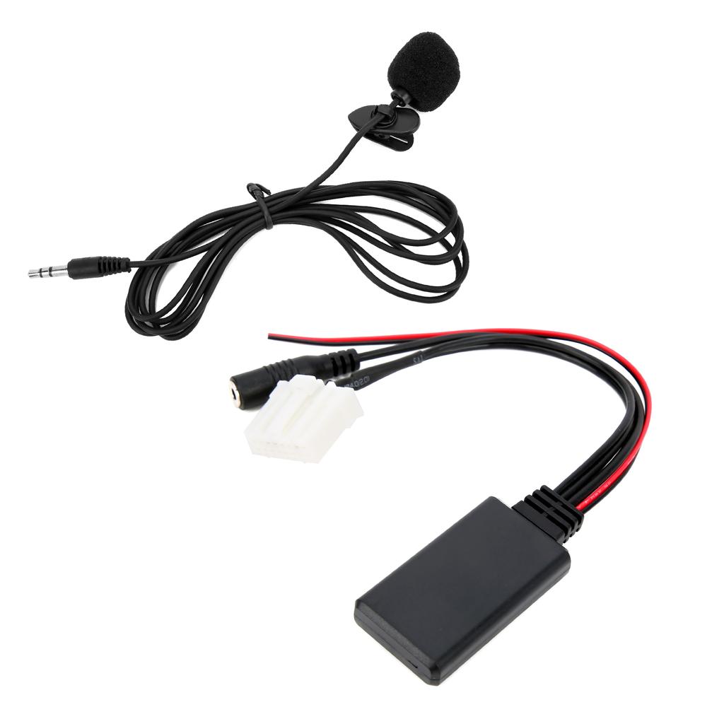 Microphone Adapter Auxiliary Audio Wire Bluetooth 5.0 150cm Length Replacement for Mazda 2 3 5 6