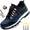 Steel Toe Shoes Men Work Safety Boots Sneakers Male Constrcution Puncture-Proof Work Safety Shoes  Man Security Boots Work Shoes