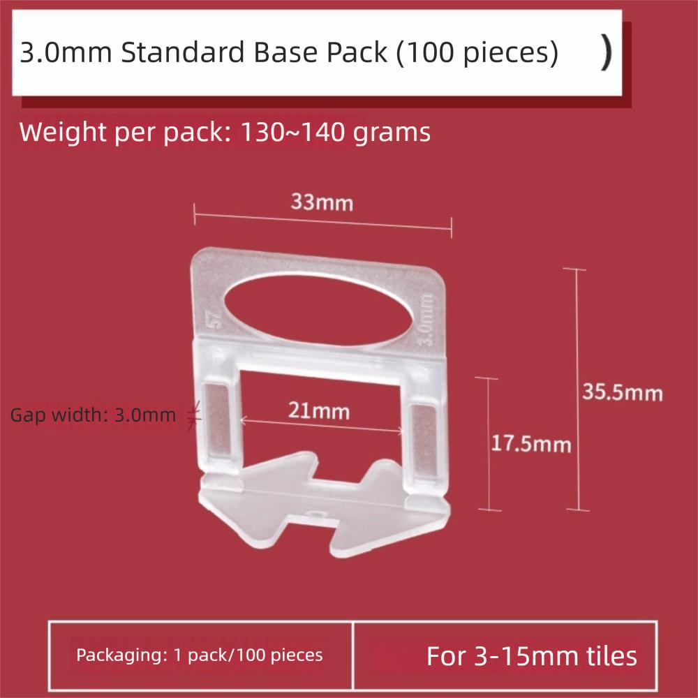 100pcs Thickened Ceramic Leveler DIY Flooring Wall Level New Locator Spacers  Tile Laying
