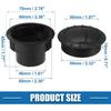Klimaanlagenlüftungsauslass 60mm Drehbar Rund A/C Luftauslasslüfter für Wohnmobil Bus Boot Yacht Schwarz (2er Set)