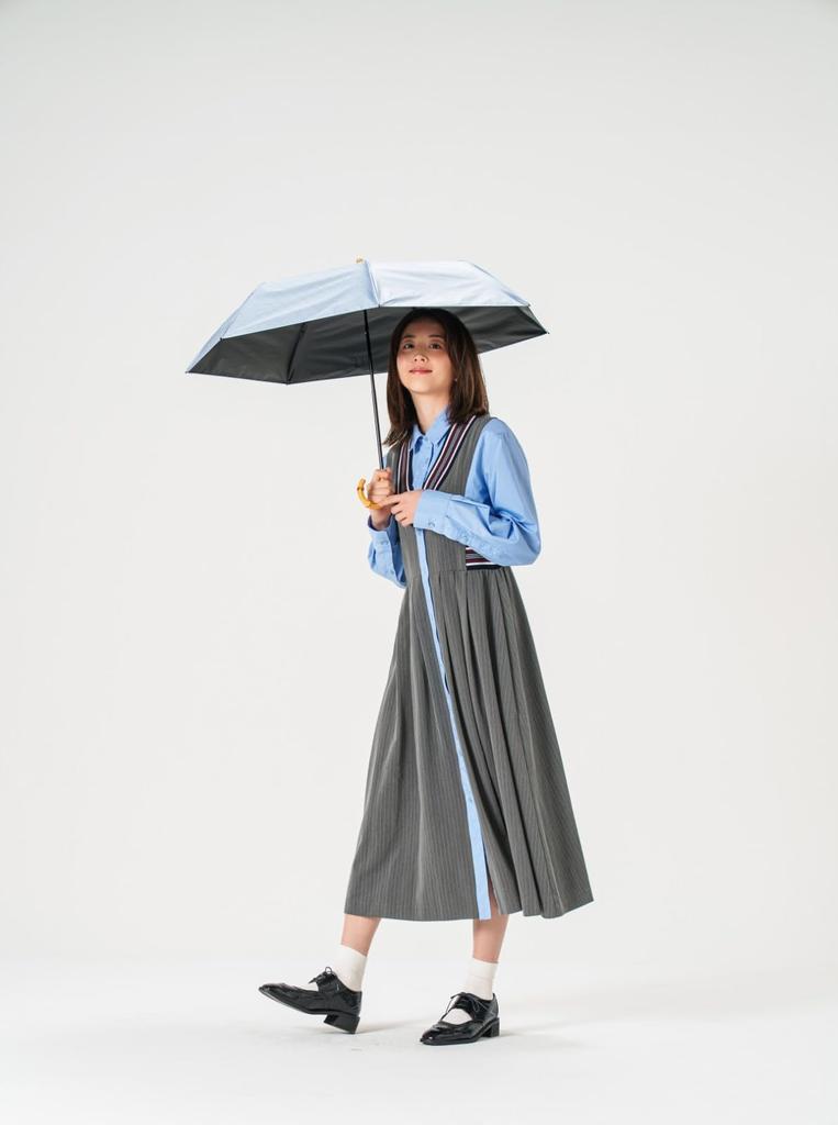 Mabu Folding Parasol for Edo Silver 7 Rain UV Large Size Women, Sunshade, Style, Gray, 50cm, Ribs, SMV-41980, Umbrella, Protection, Stylish,