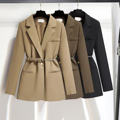 Blazer Female Design Sense Early Autumn Thin Waist Fried Street Small Suit Top