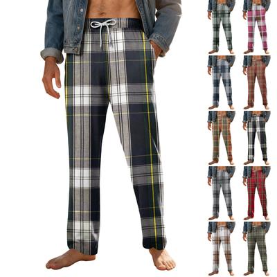 Men's Home Soft Pajama Pants Drawstring With Pockets Casual Sports Pants