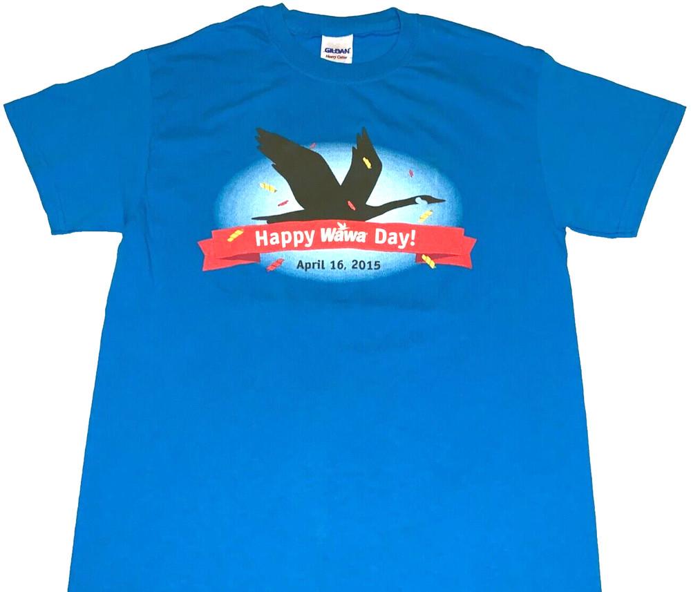 Happy Wawa Day 2015 Wawa Coffee Thank You! T-Shirt New! SMALL Unisex T-Shirt XXL