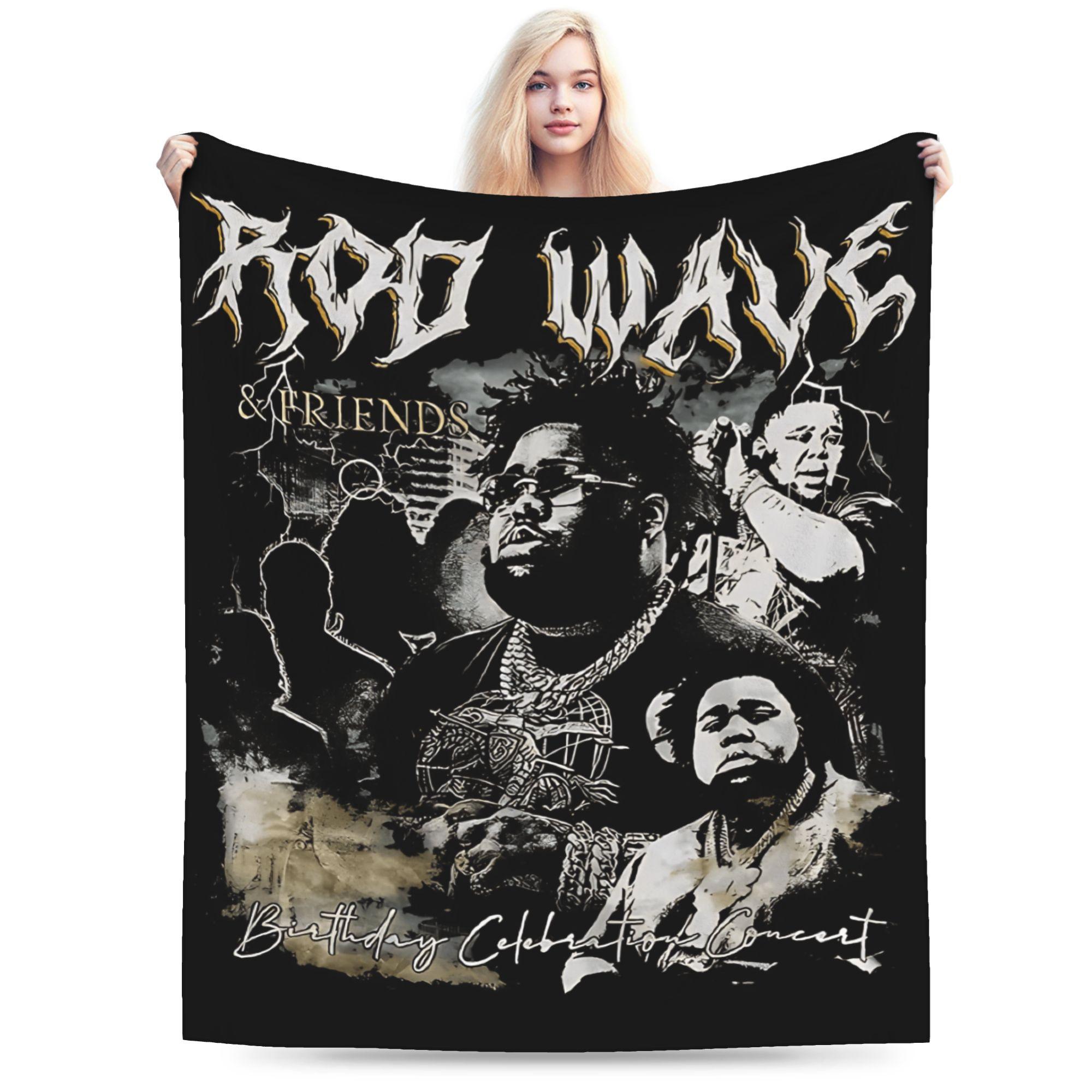 

Rod Wave Nostalgia Blanket Soft Street Trend Plush Throw Blanket For Girls Boys Couch Chair Flannel Bedspread Bed Cover 70x100cm