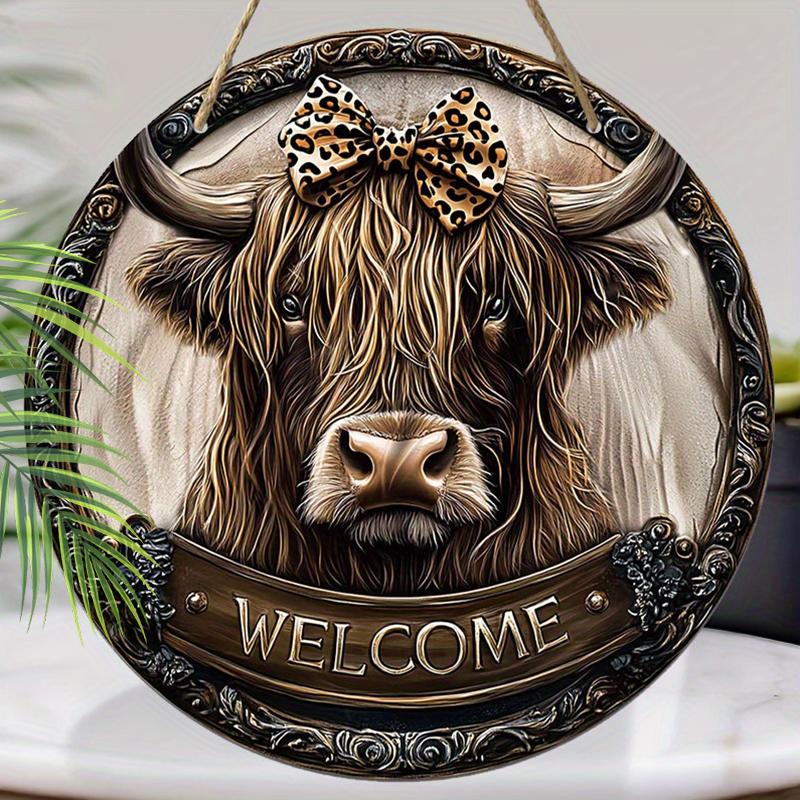 Wooden Hanging Decorative Signs, ”welcome"sign, Indoor or Garden Decorations, 2D Flat Pendants, Housewarming Gifts for Friends