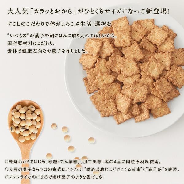 Maeda Seika Crispy Okara x 20 Bite-sized (38g bags)