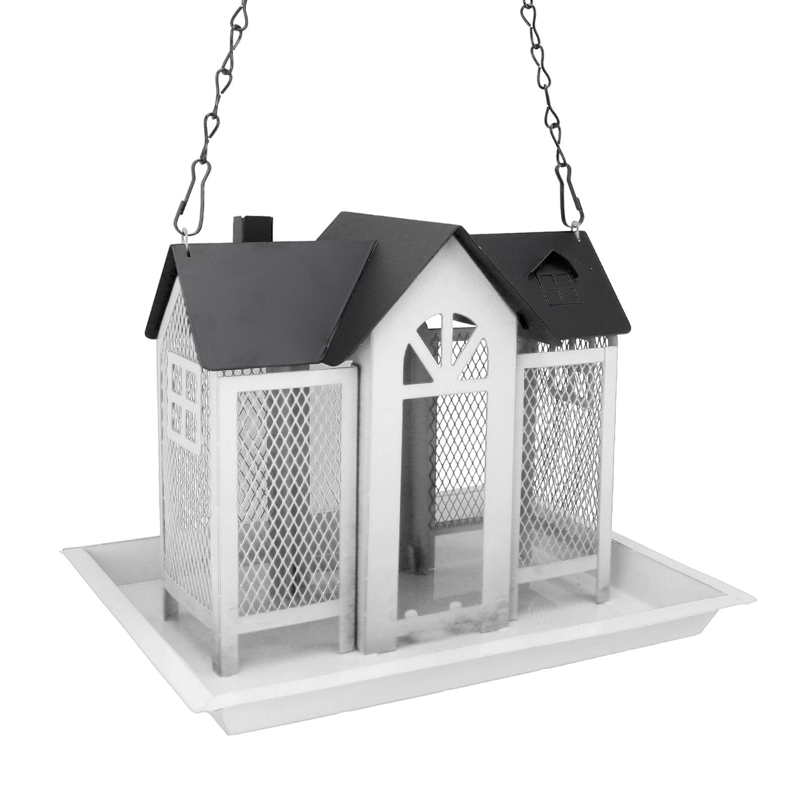 

Bird Feeder House for Outside Mesh Wild Bird Feeder Large Capacity Weatherproof Bird Feeding Station Hanging for Garden Yard Proof