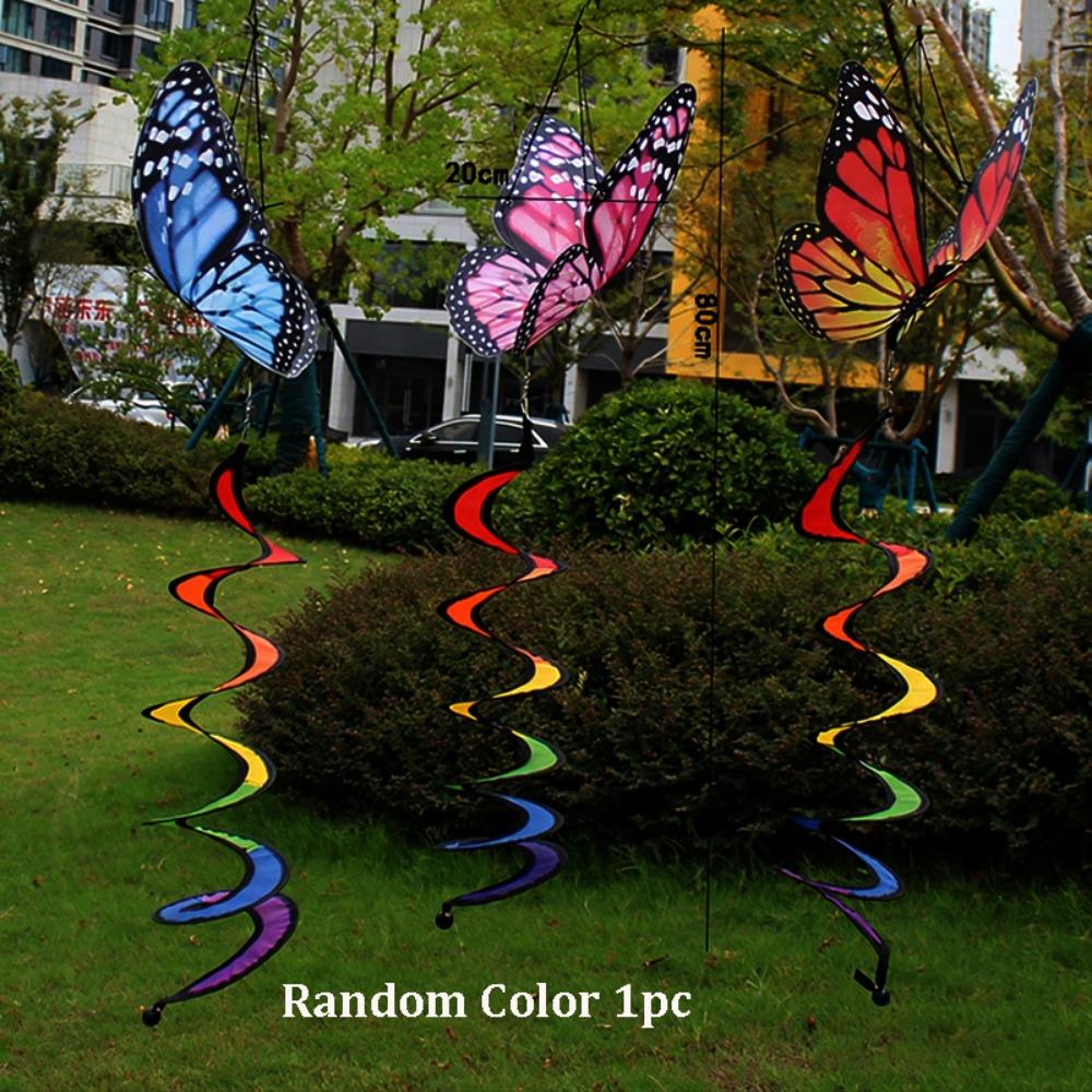 

Colorful Rainbow Butterfly Spinning Windmill Rotate Windmill Part Outdoor Children s Toys Random Color 1pc