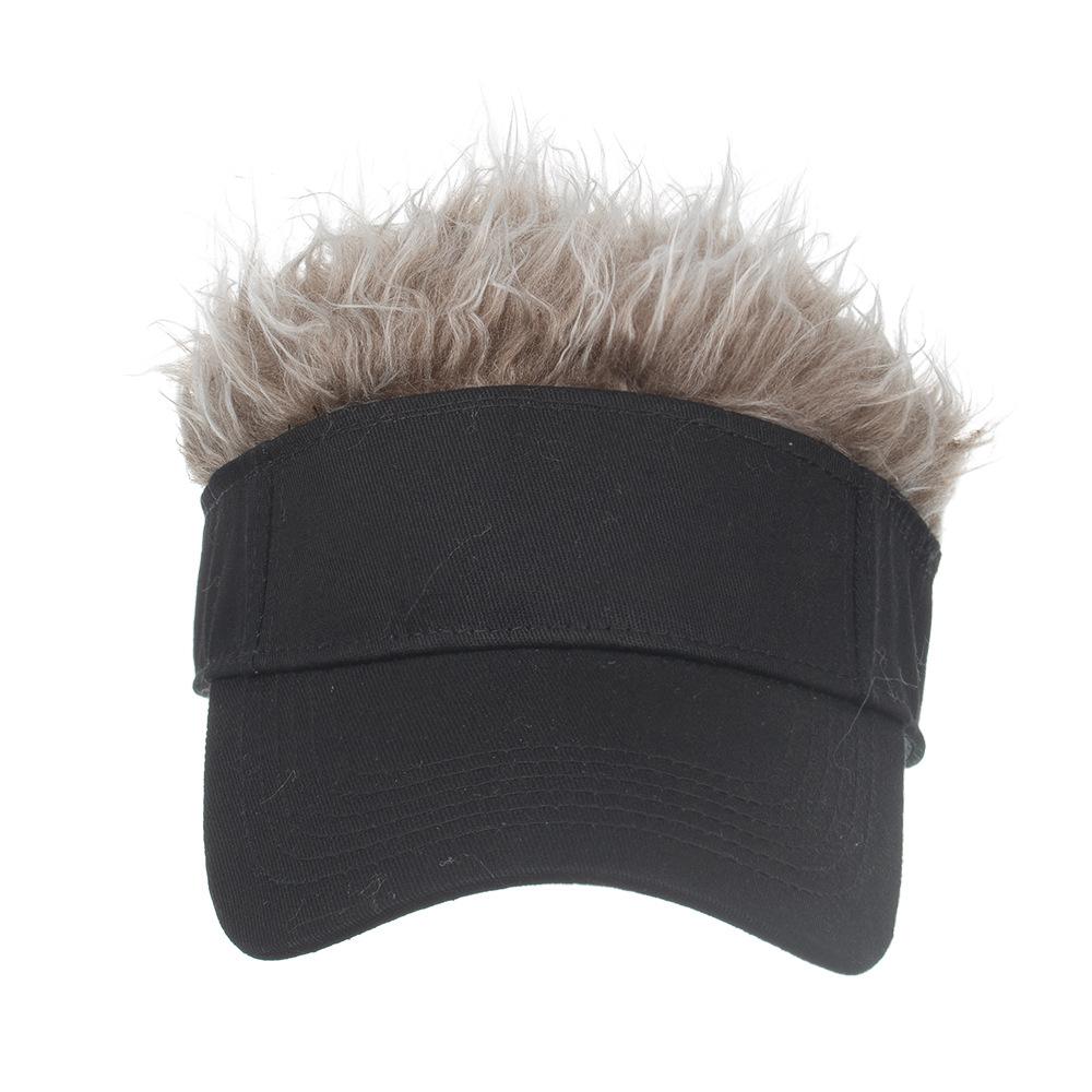 

Adult creative empty top wig baseball cap outdoor cap sun hat sun hat Adjustable