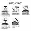Emergency Flat Tire Repair Kit for Car & Motorcycle. Quick Puncture Plug Tool Set Ergonomic T-Handle, Heavy Duty & Portable