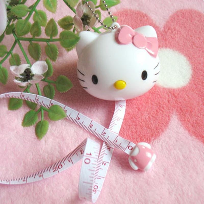 2Types 1M Cute Cartoon Cat Portable Automatic Tape Measure Retractable Ruler HOT 2Types 1M Cute Cartoon Cat Portable Automatic Tape Measure Retractable Ruler HOT