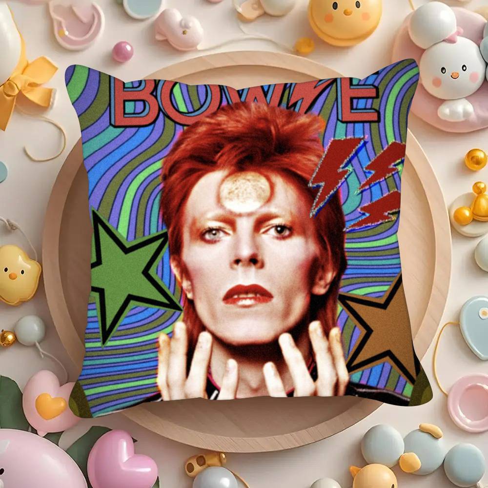 Singer D-David B-Bowie cool  Pillowcases cushion covers living room sofas home decor gifts
