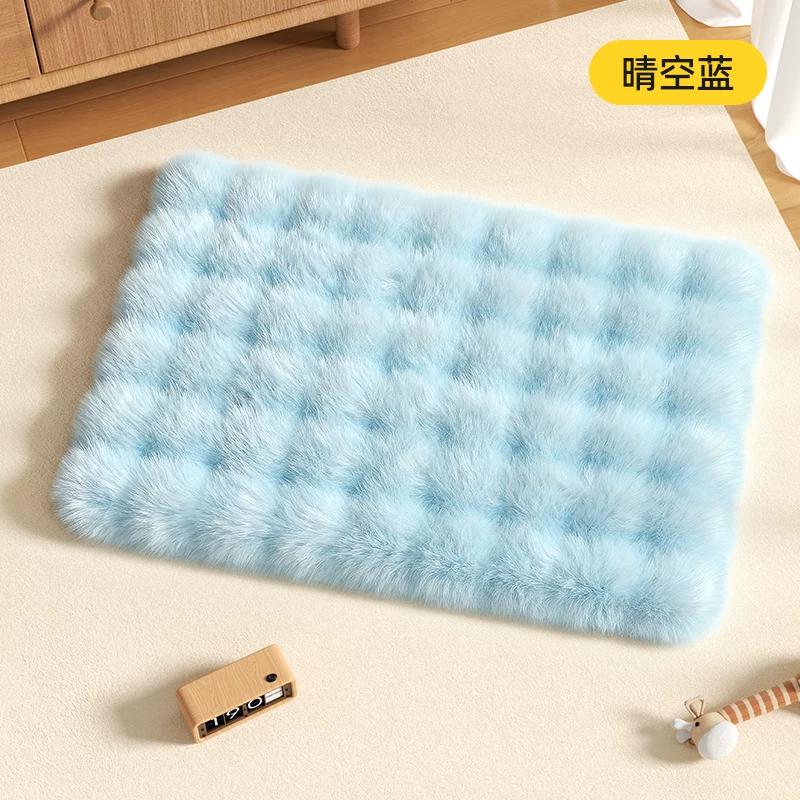 Cat nest cushion cat blanket winter sleeping pet cat blanket warm kennel winter thickened rabbit down sleeping mat