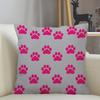 Cute Cat Paw Print Pattern Decorative Pillowcase Car Sofa Square Cushion Pillowcase