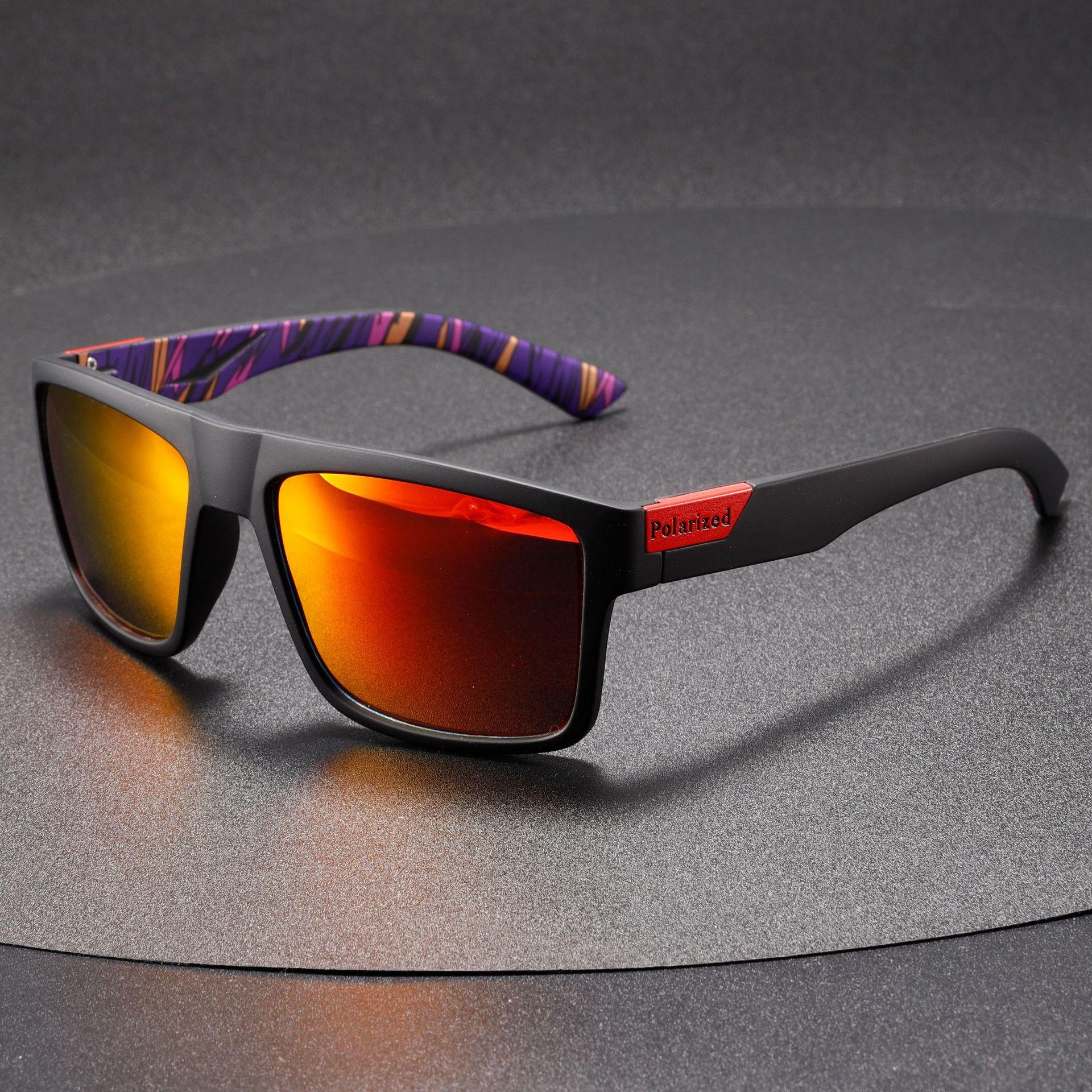 Модные черные поляризационные солнцезащитные очки мужские женские классические квадратные мужские солнцезащитные очки стильные для улицы вождения рыбалки спортивные очки UV400