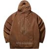Anta Basketball Series Kyrie Irving Collection Comfortable Casual Simple Loose Hoodie Jacket Unisex Jacket Luxury-Brown 172441604N-1