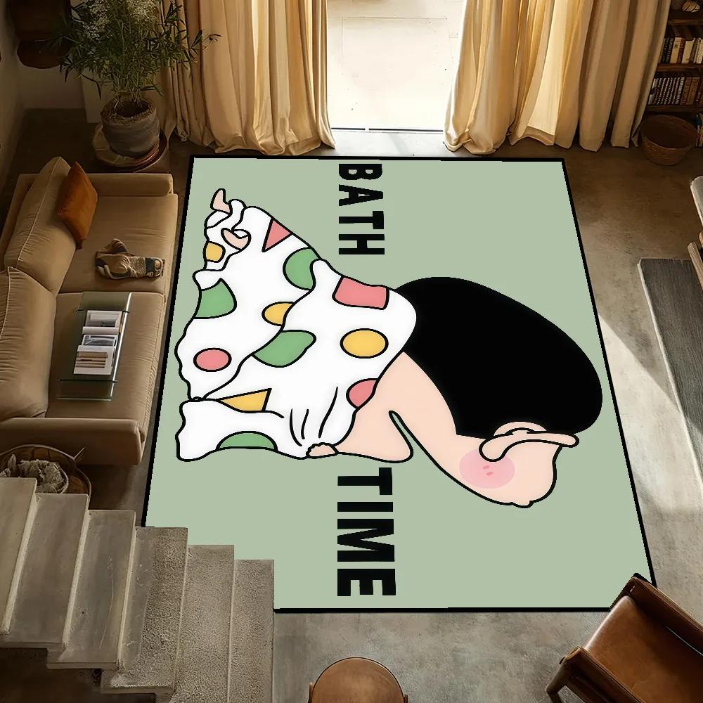 VIKAMA C-chan Cartoon Non-Slip Tufted Rug Funny Home Decor Mat for Bedroom Bath Living Room Entrance - Cute Floor Mat 40cm x 60cm