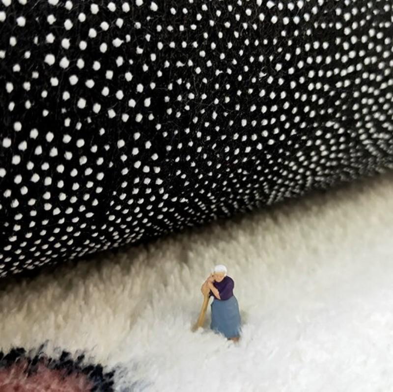 Sleepy House Cat • Cute Cream Style Cat Bedroom Side Rug Children's High-Quality Fleece Soft Carpet Home Decoration