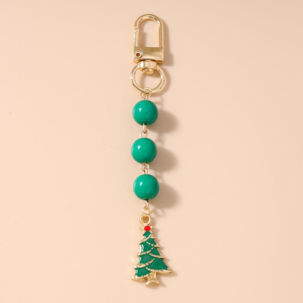 

Pretty Christmas Keychain Women Girls Snowman Elk Key Ring Pendants for Handbag Decor DIY Key Chain New Year Gifts