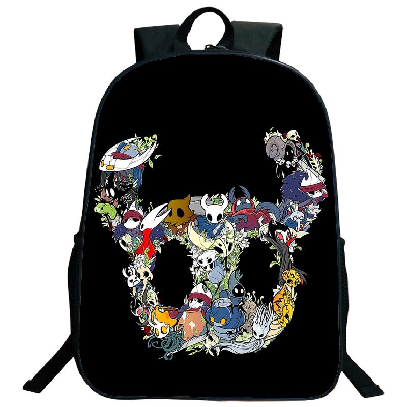 Hollow Knight Backpacks Hot Game Lightweight Laptop Teens School Bags Women Girls Capacity Cartoon Travel Mochilas