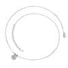 Certified Moissanite Solitaire Pendant Necklace Gold Plated Silver Adjustable Chain for Women Collar Gift