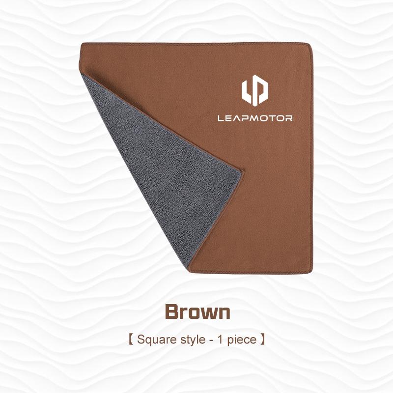 Suede Leather Car Wash Towel Clean Rag For Leapmotor T03 S01 C11 C01 C10 Leap Motor Car Interior Cleaning Brush Tools Accessorie