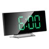 Digital Alarm Clock LED Luminous Function Special Mirror Design Intelligent Electronic Curved Clock