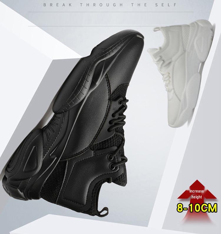 Men s Summer Height-Boosting Sports Shoes: 6cm, 8cm, 10cm Options, Invisible Lift, Trendy Casual Sneakers, Thick Sole. 41