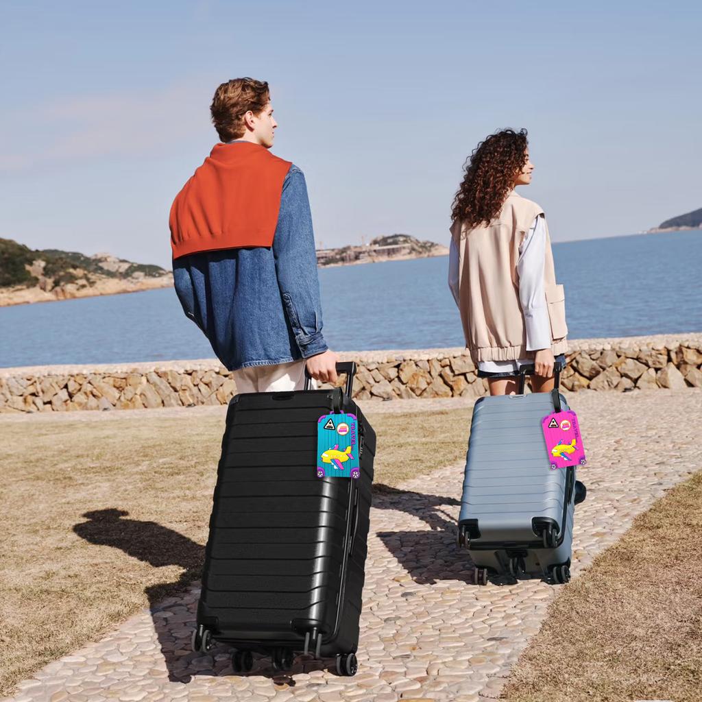 Luggage Tags, Boarding Passes, Creative Luggage Tags, PVC Soft Rubber Sign-in Tags, Anti-loss A-DH