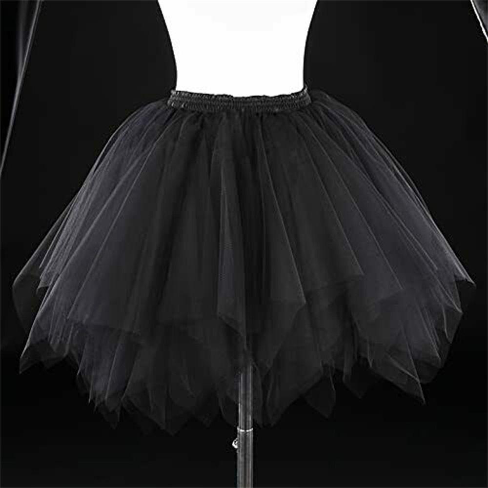 Jupon pour femme à 2 épaisseurs, Robe de princesse pour soirée dansante, Robe de ballet, Jupe en tulle, Jupe tutu