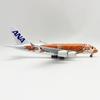 380 30cm Diecast Resin Plane Japan ANA A380 Orange Sea Turtle Airways Aircraft Model Wheels & Base Aviation Airplane Display
