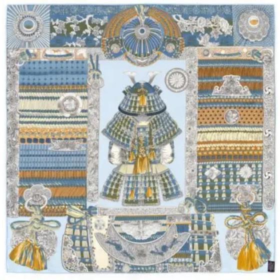 90CM Manual Hand Rolled Twill Silk Scarf Women Palace Guards Square Scarves Echarpes Foulards Femme Wrap Bandana Hijab
