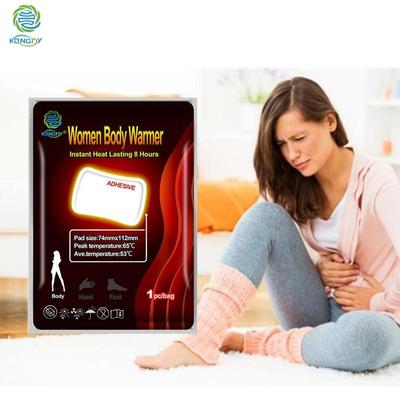 10 borse Rilievo riscaldante invernale Crampi mestruali Patch di sollievo Donne Utero Trease Ridurre il dolore mestruale alla vita Corpo/Piede/Mano Patch calda