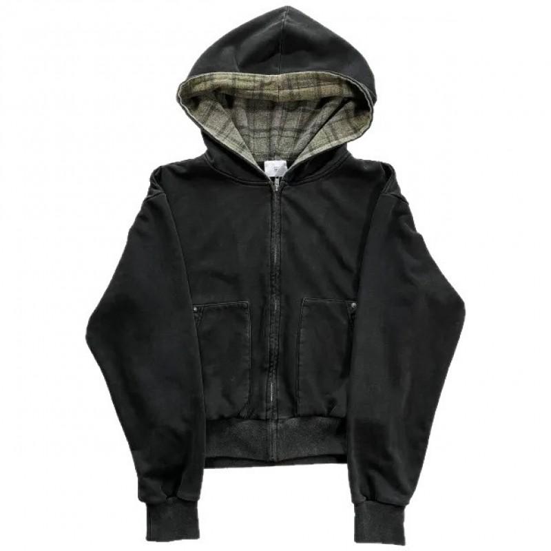 Completo con Felpa con Zip e Pantaloni della Tuta Y2K Americano Vestibilità Larga Streetwear Adolescenti Giovani