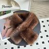 Winter Essential Clothing Accessories Faux Fur Collar Scarf for Women, Plush Neck Warmer Scarf, Fluffy Versatile Fashion Scarves, Thanksgiving