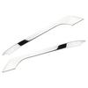 2Pcs/Set Stainless Steel Rear Fog Lamps Cover Frame Back Fog Lights Trim Sticker for Tesla Model 3 Model3 2016 -
