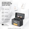 ZGCINE PS-BX1 Přenosný nabíjecí pouzdro pro baterii fotoaparátu Rychlé nabíjení 5200mAh Bezdrátový duální nabíječ baterií s
