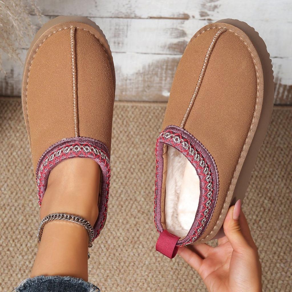 Schneestiefel Damen Fell integriert 2025 Winter neu vielseitig dicksohlig erhöhend thermisch kurze Stiefel Samt Baumwollschuhe vielseitig