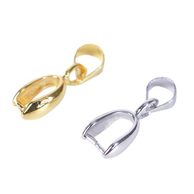 12 pièces/lot pendentifs fermoirs Clips Bails connecteurs perles de charme résultats de bijoux